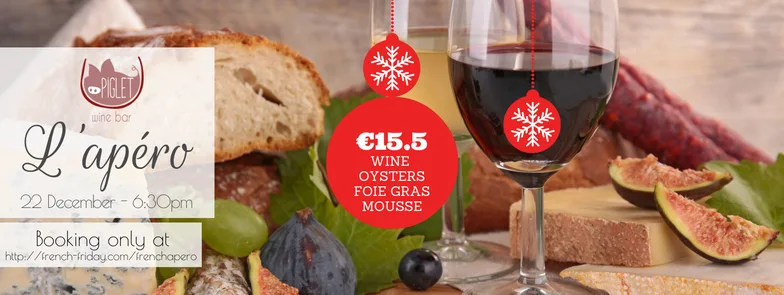 Affiche de l’apéro français de décembre 2016 à Dublin