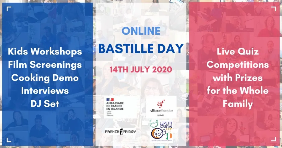 Programme de Bastille Day en ligne en Irlande, juillet 2020