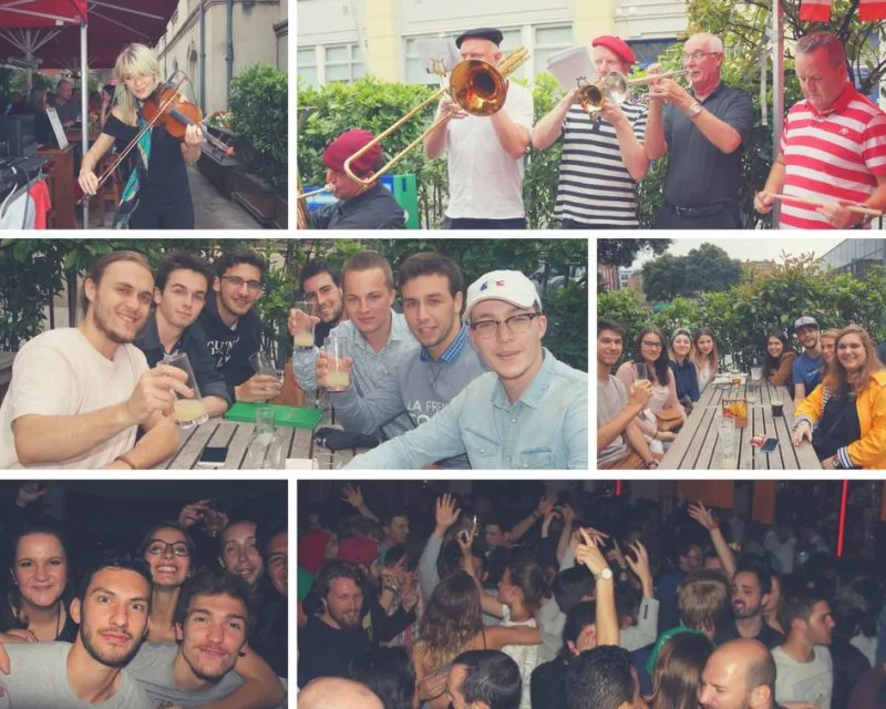 Montage de photos de la soirée du 14 juillet 2017 à The Church