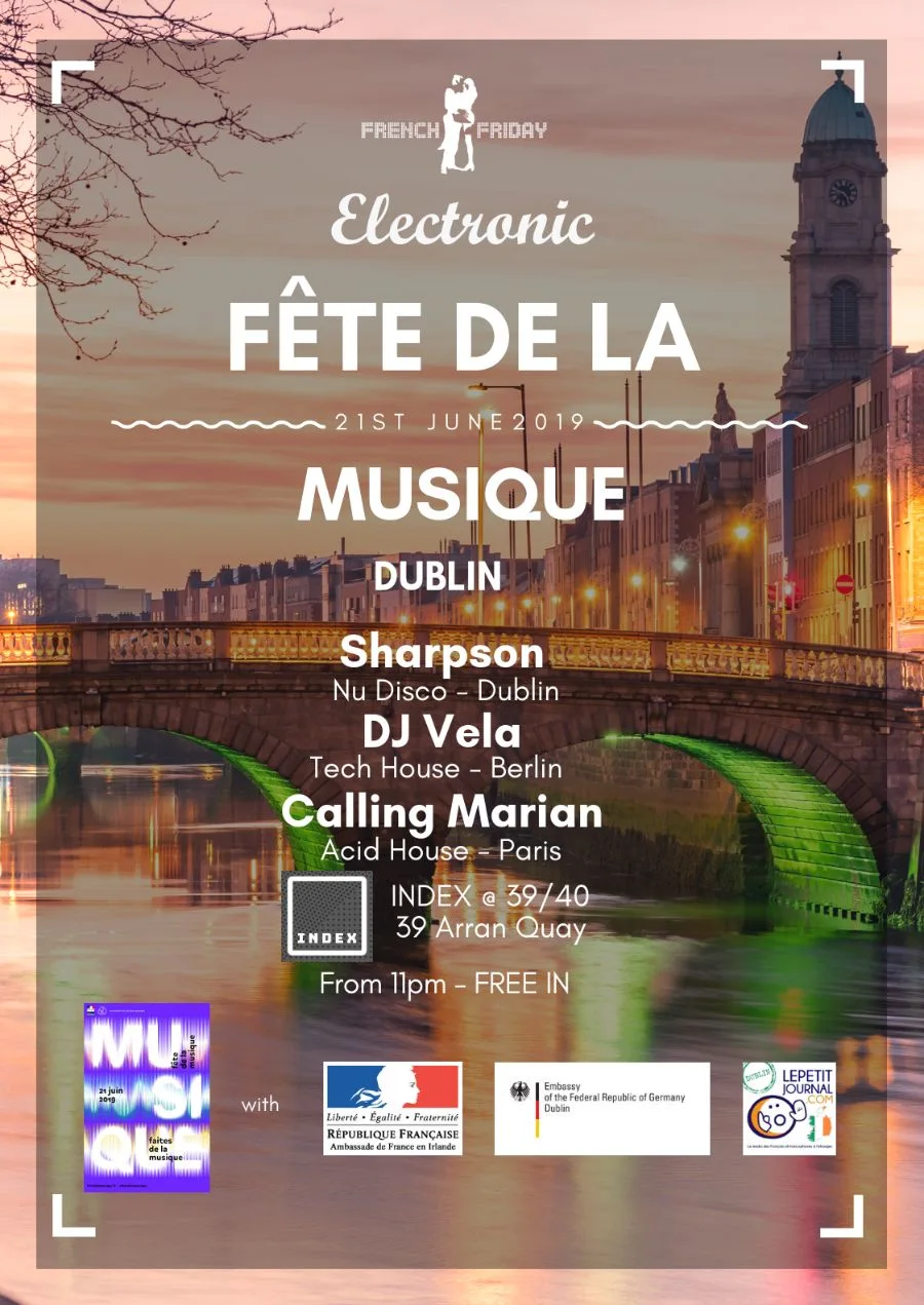 Affiche de la Fête de la Musique 2019 à Dublin